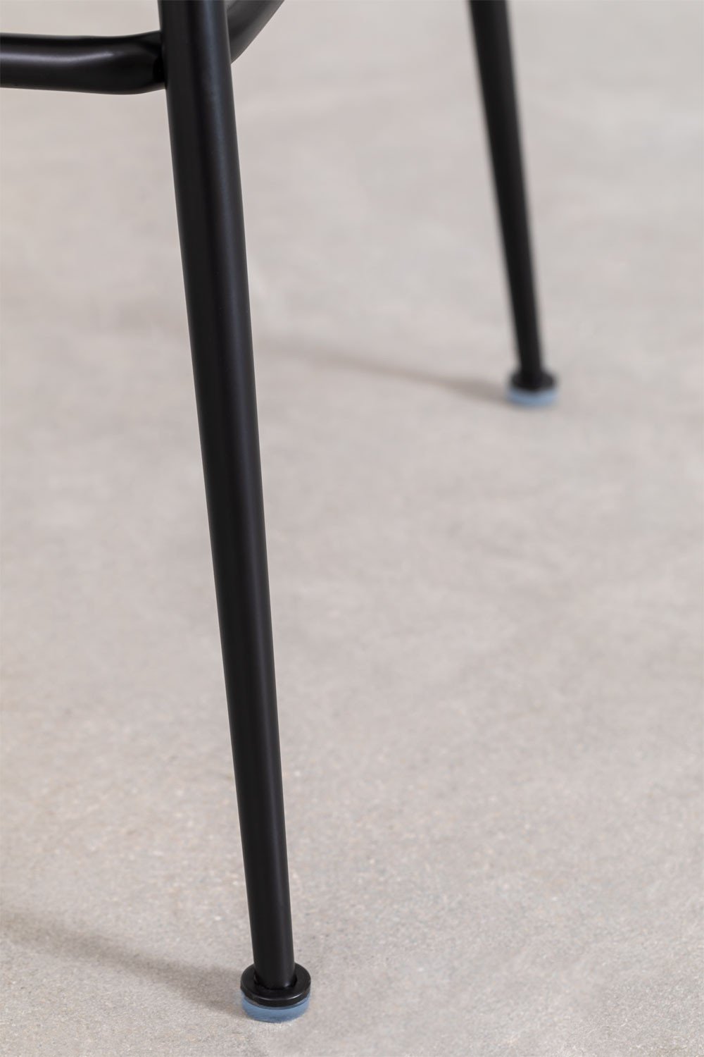 Taburete Alto en Terciopelo Kana Design ↑75 cm Gris Perla Negro -  SKLUM