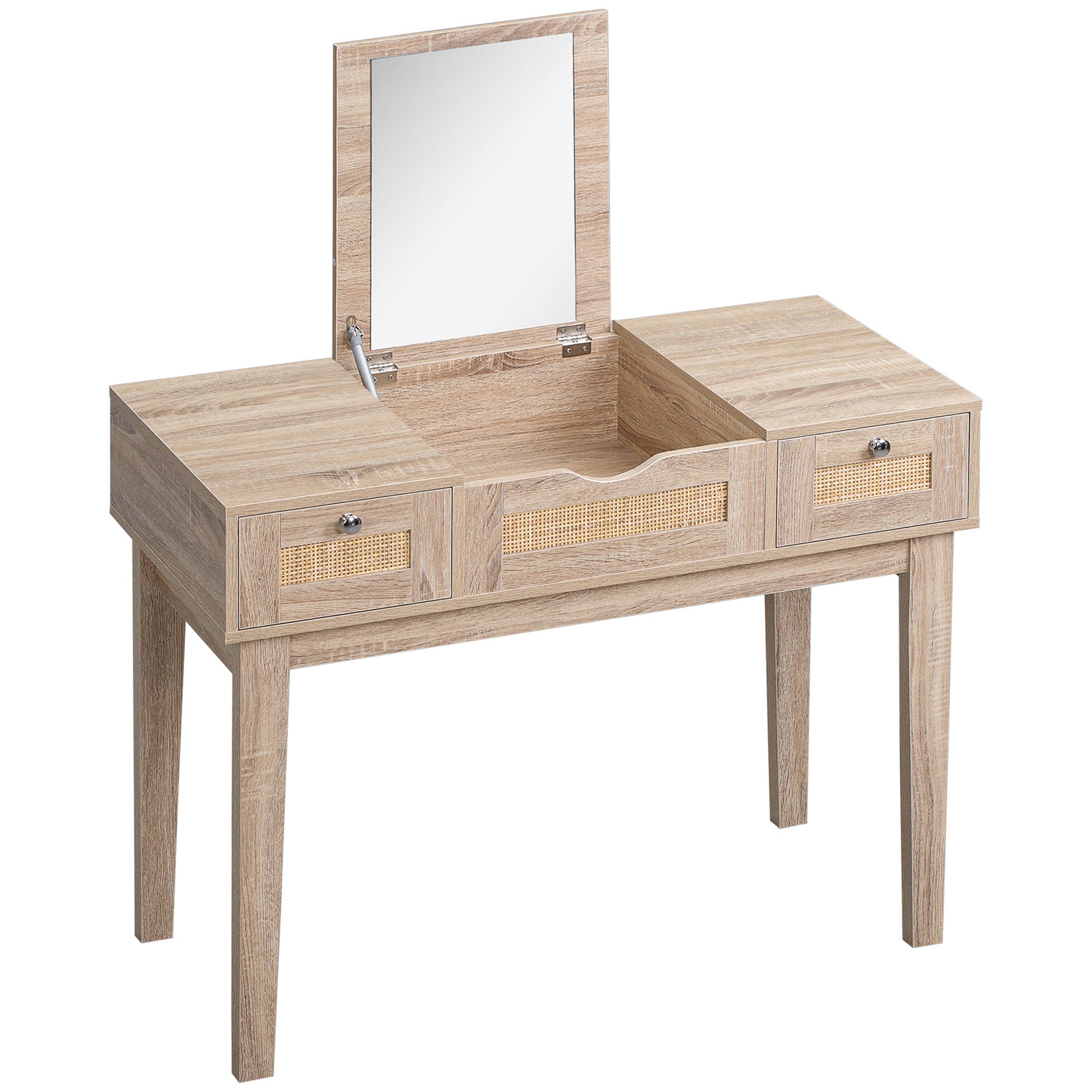 Homcom - Tocador infantil de madera con espejo, Accesorios (muebles Y  Casas)