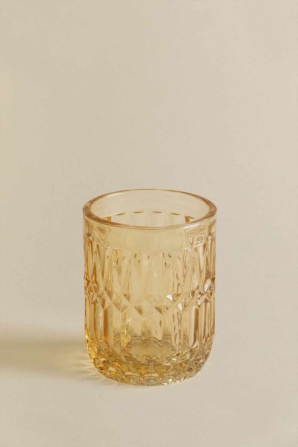 Vaso de Vidrio 30 cl Ovie Amarillo Ocre -  SKLUM