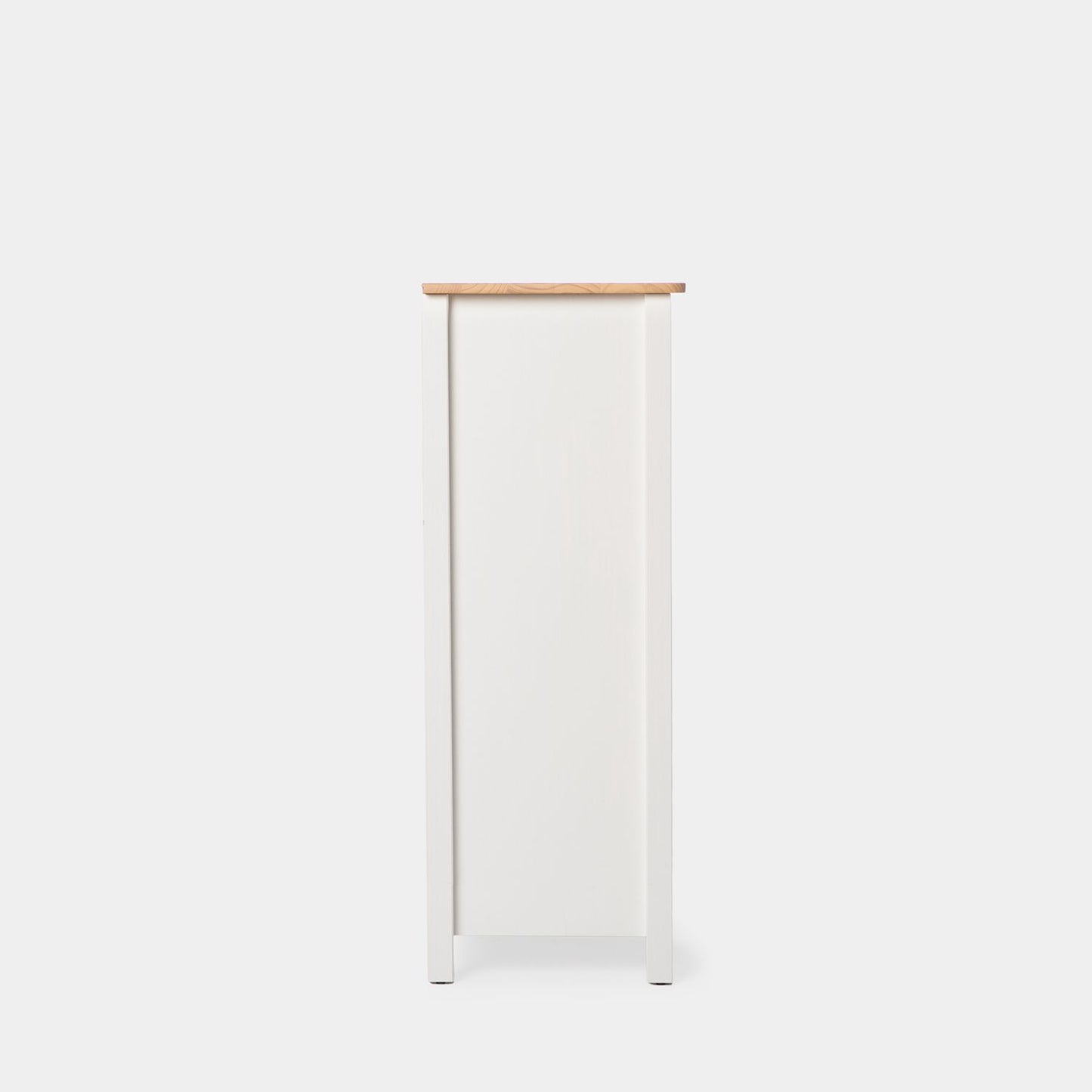 Vitrina lacada en color blanco con puertas de cristal Olok -  Klast