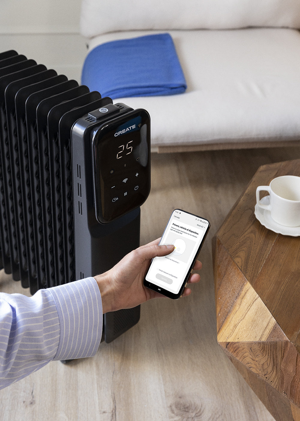 WARM CONNECT 2000W - Radiador de aceite eléctrico con WiFi