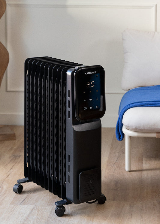 WARM CONNECT 2500W - Radiador de aceite eléctrico con WiFi