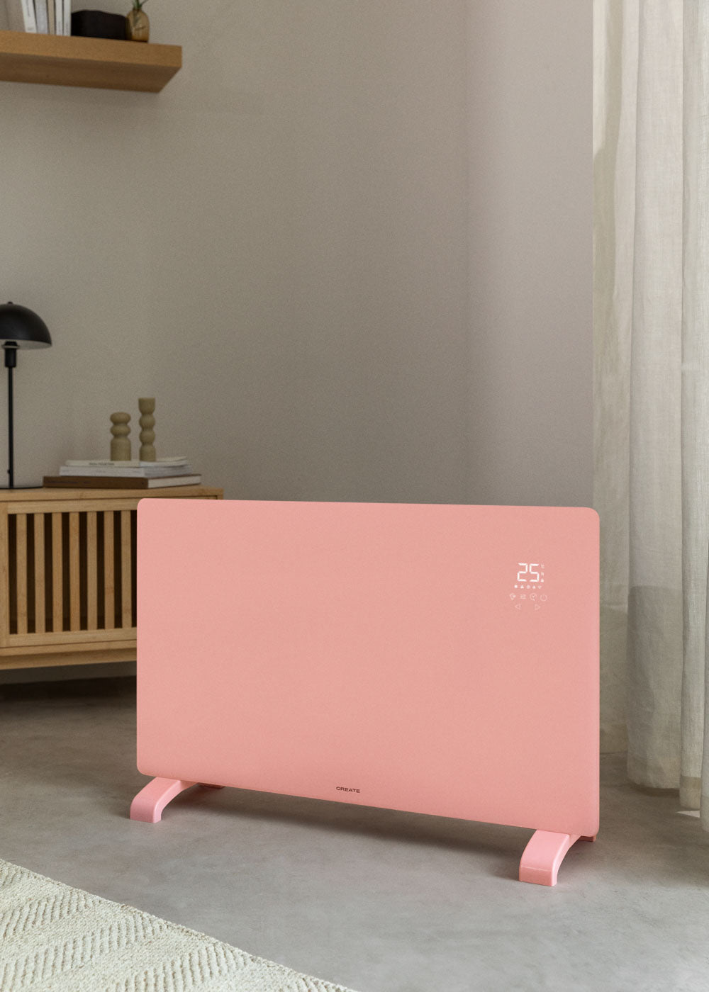 WARM CRYSTAL 2000W - Convector eléctrico de cristal con WiFi