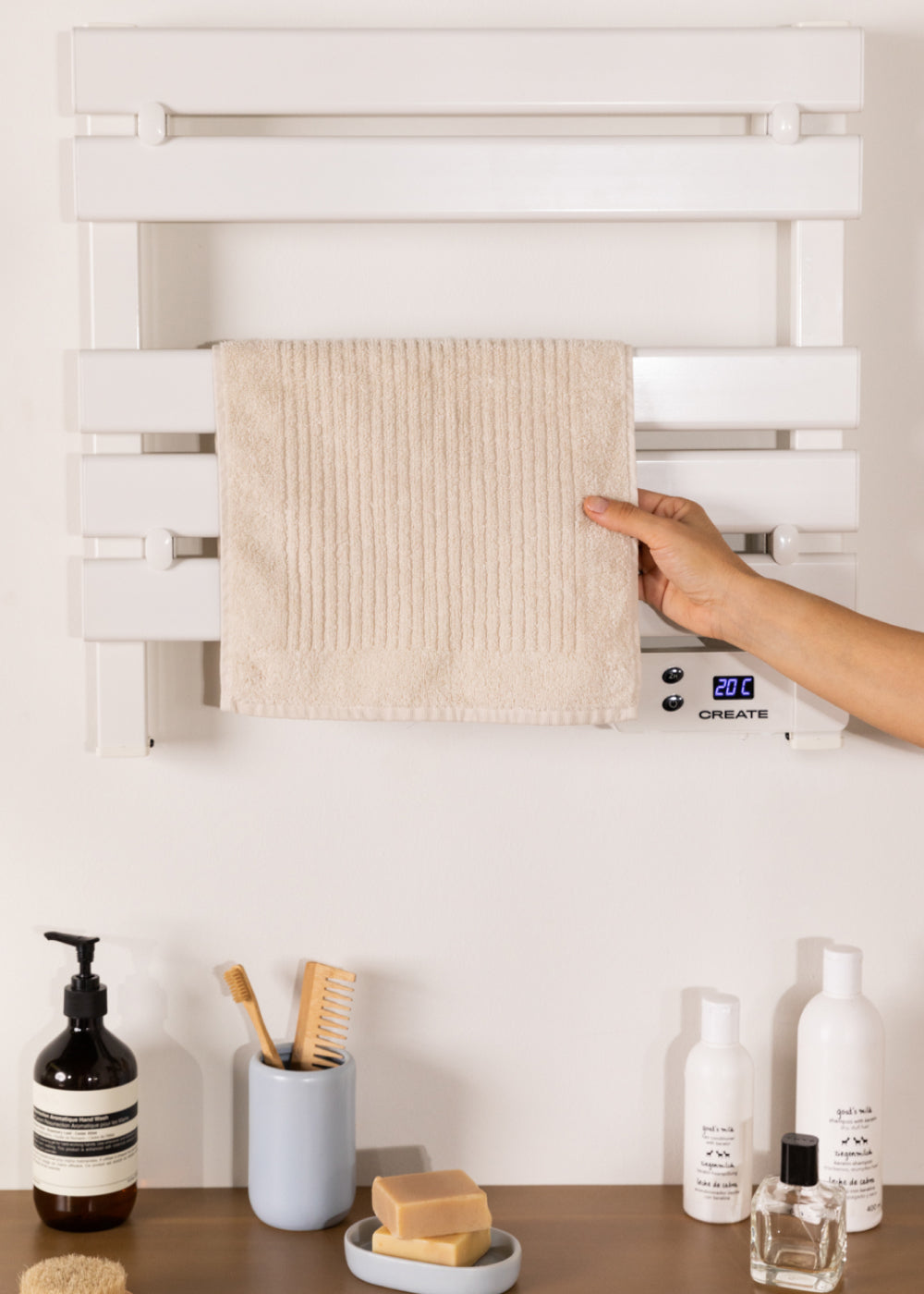 WARM TOWEL MINI - Toallero eléctrico de suelo o pared 150W