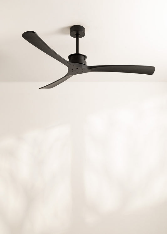 WIND LARGE - Ventilador de techo 40W silencioso XL Ø152 cm 100% madera