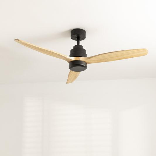 WIND STYLANCE - Ventilador de techo 40W silencioso Ø132 cm 100% madera