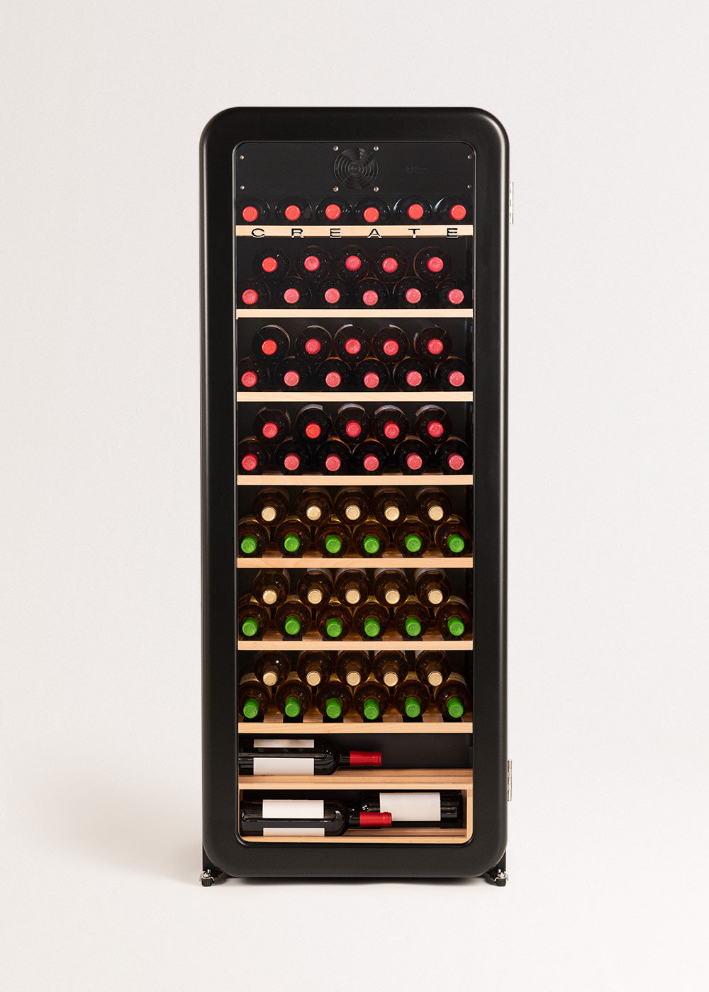 WINECOOLER RETRO XXL - Vinoteca eléctrica de 76 botellas